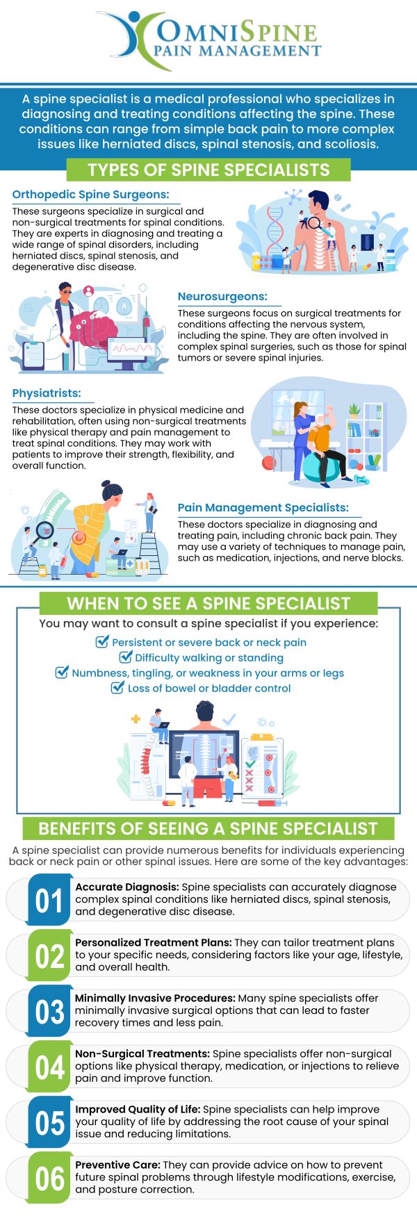 Experience relief from chronic pain with OmniSpine Pain Management in Frisco, TX. Our renowned pain and spine specialist, Dr. Andrew Morchower, offers comprehensive pain management solutions tailored to your unique needs. From minimally invasive procedures to advanced therapies, our goal is to help you regain your quality of life and live pain-free. For more information, contact us or schedule an appointment online. We are located at 8380 Warren Pkwy, Suite 100, Frisco, TX 75034.