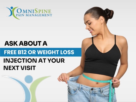 Vitamin B12 shots are injections that a doctor may recommend to address a vitamin B12 shortage. A vitamin B12 shortage can cause a variety of health issues, ranging from exhaustion to permanent neurological abnormalities. These injections can help your body regulate your sleep, mood, and appetite cycles, giving you a long-lasting energy boost. Dr. Andrew Morchower offers B12 shots at OmniSpine Pain Management. For more information, Contact us today or book an appointment online. Our clinics are located in Frisco, TX, Sunnyvale, TX, Mesquite, TX, Sherman, TX, and Anna, TX.